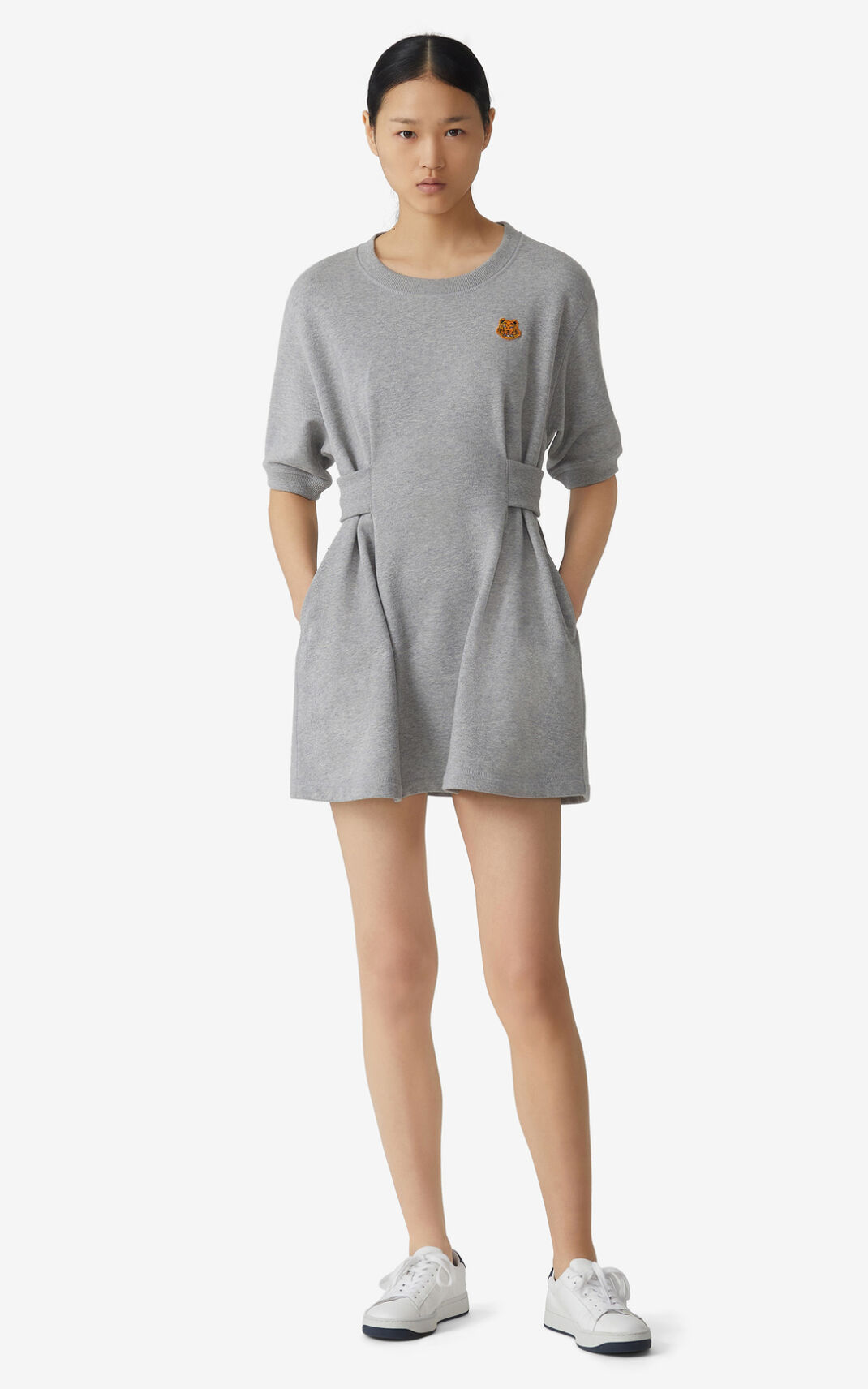 Vestidos Kenzo Tiger Crest Sweatshirt Mujer Gris - SKU.5845074